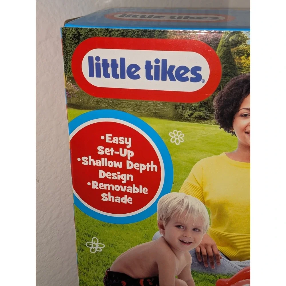 Little Tikes Crab Shade Pool 3-6 Years Easy Set-Up Shallow‎ Inflatable New